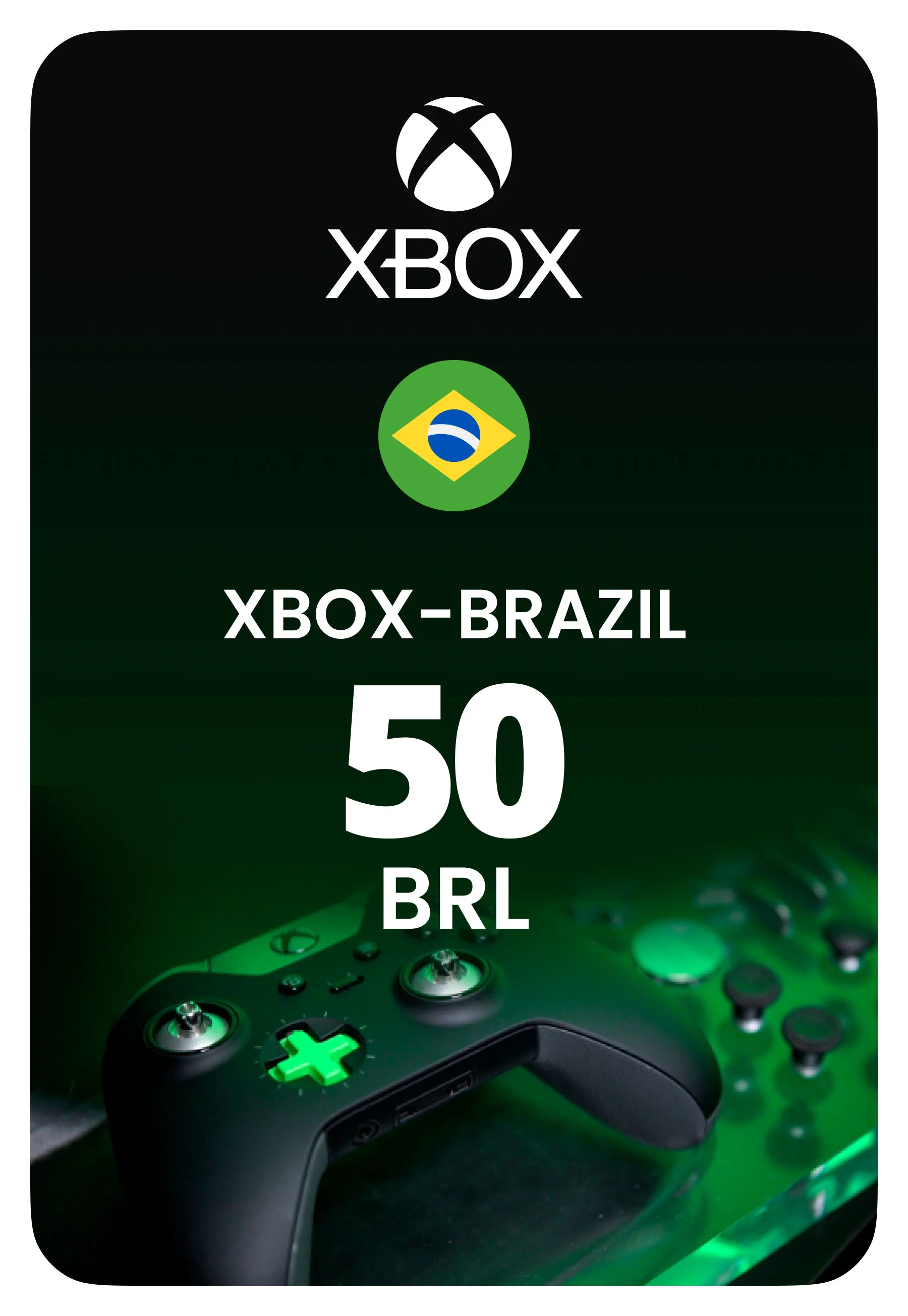 Карта пополнения Xbox - Бразилия 50 BRL