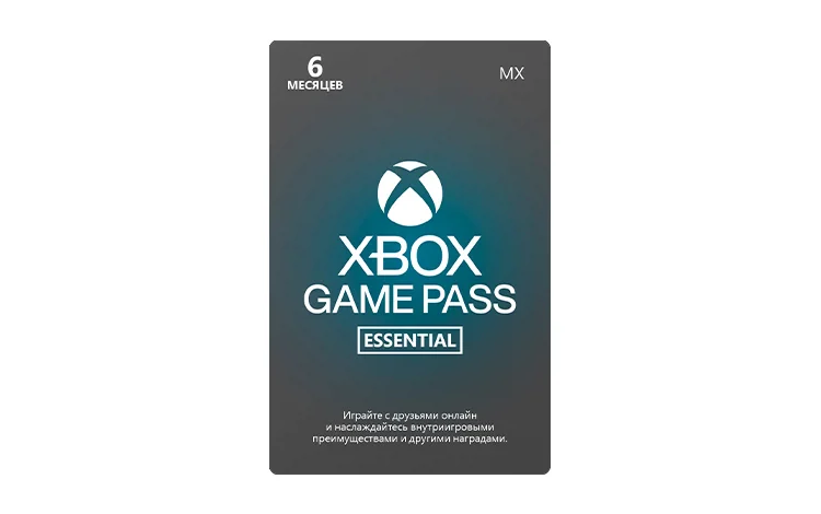 Карта оплаты Xbox Game Pass Essential на 6 месяцев (MX)