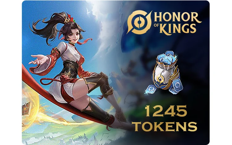 Игровая валюта Honor of Kings 1245 Tokens