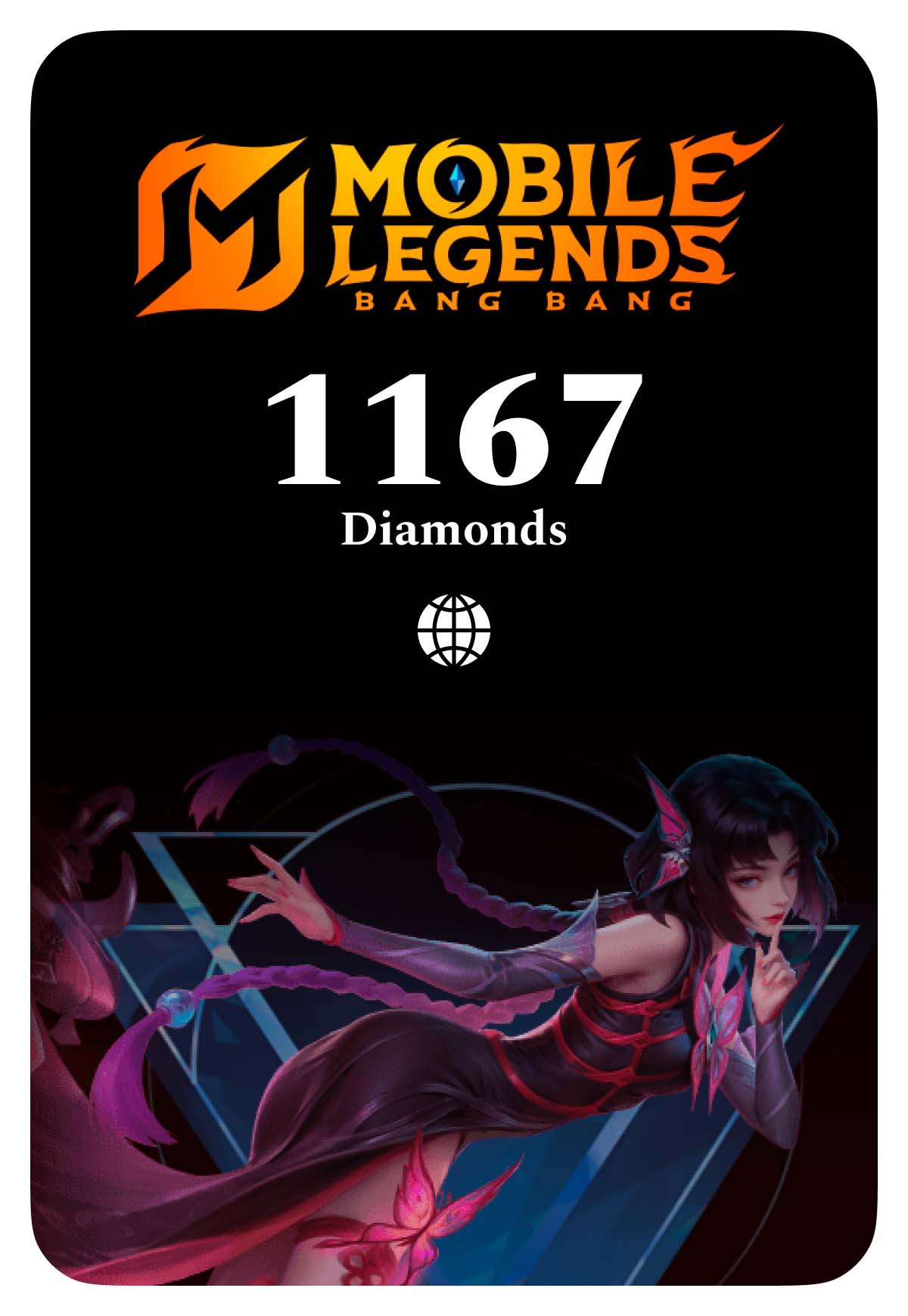 Игровая валюта Mobile Legends 1167 Diamonds - Global