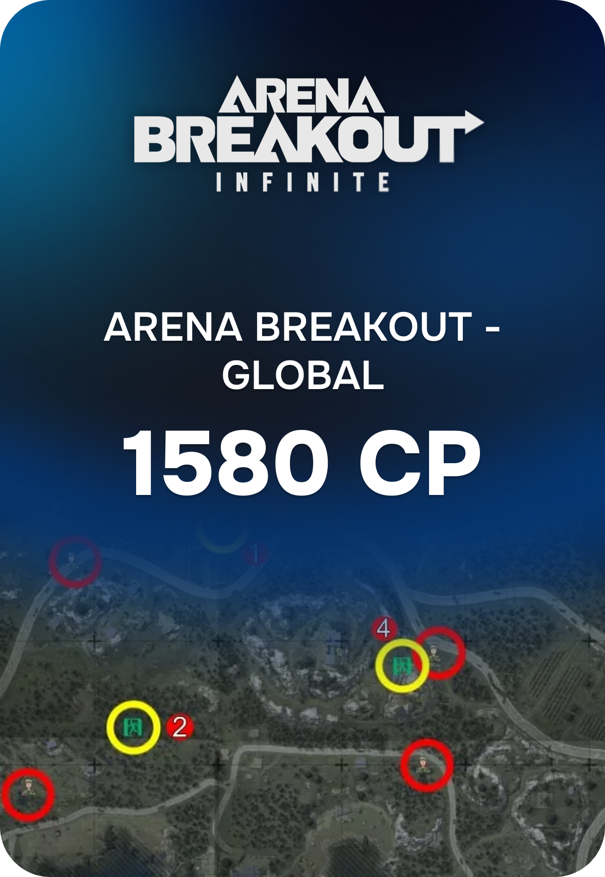 Игровая валюта Arena Breakout - Global 1580 CP