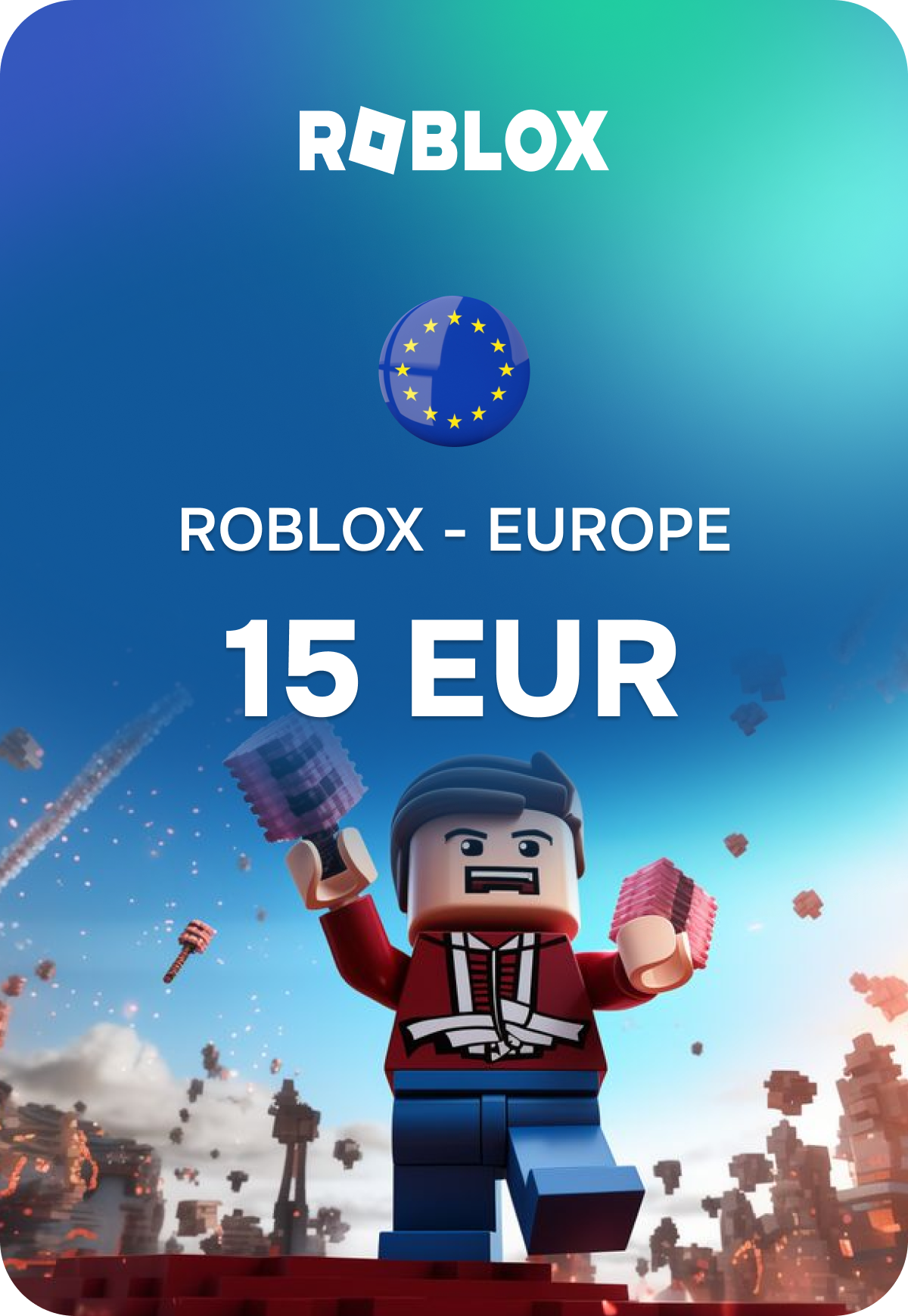 Карта пополнения Roblox - Европа 15 EUR