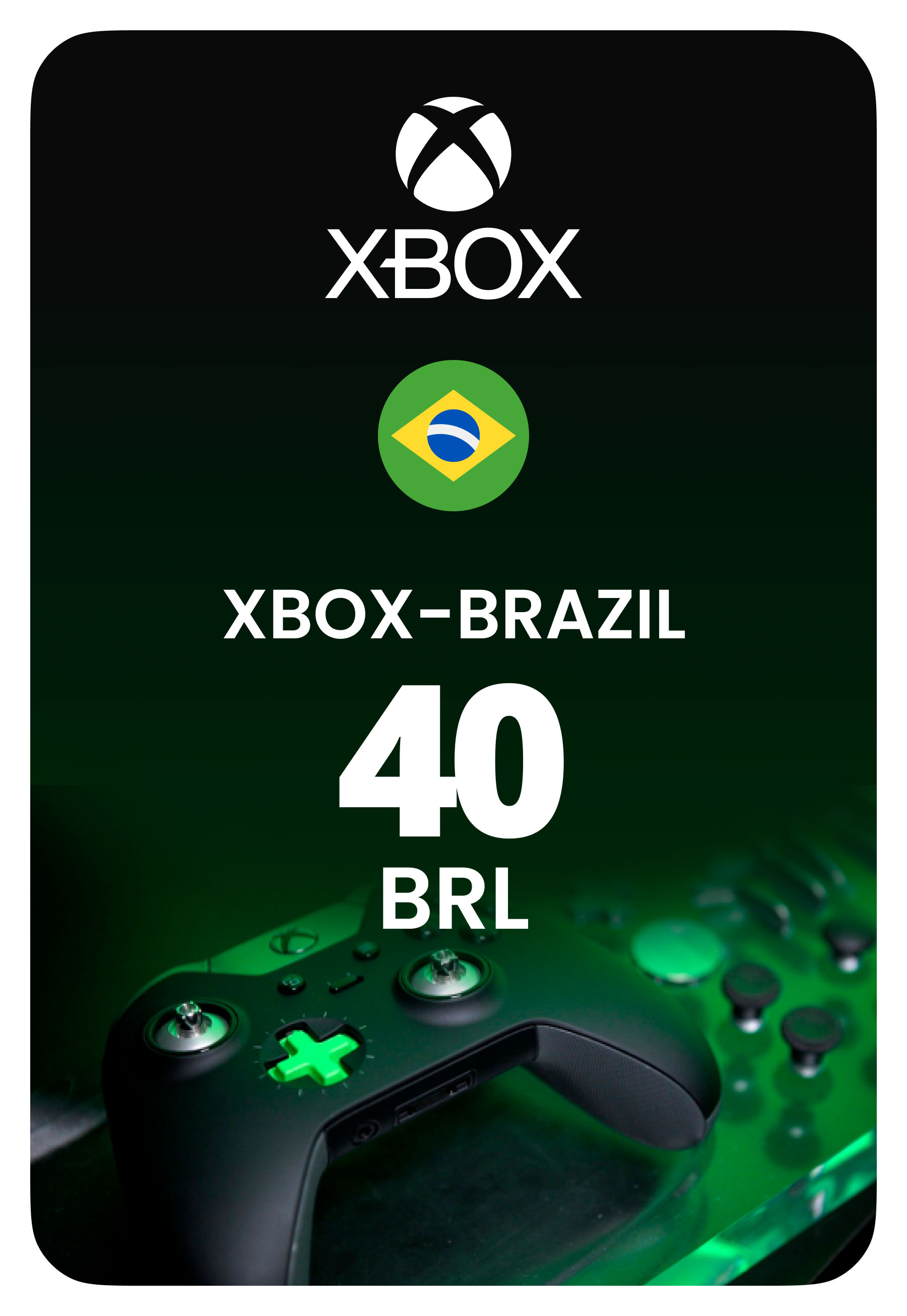 Карта пополнения Xbox - Бразилия 40 BRL