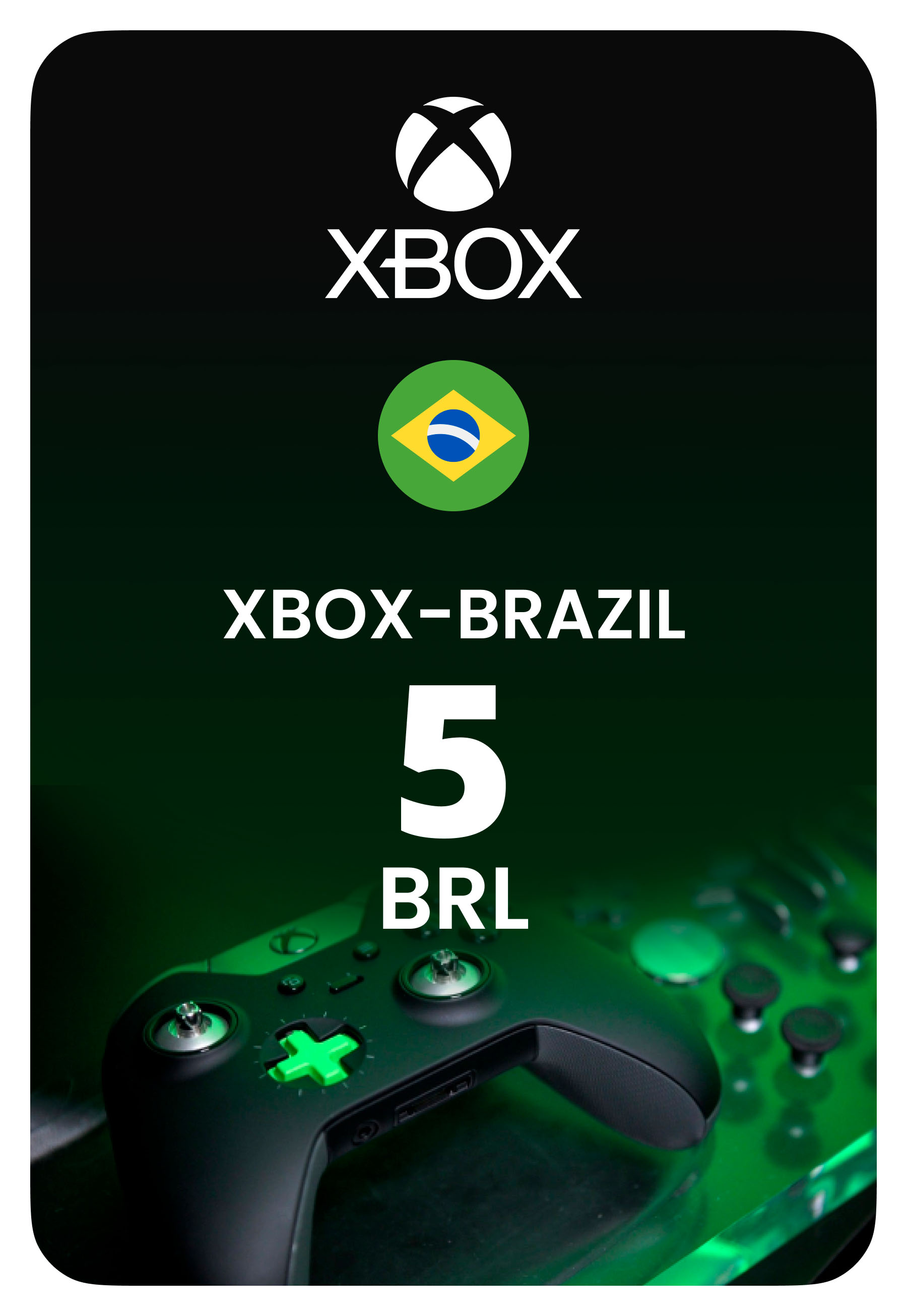 Карта пополнения Xbox - Бразилия 5 BRL