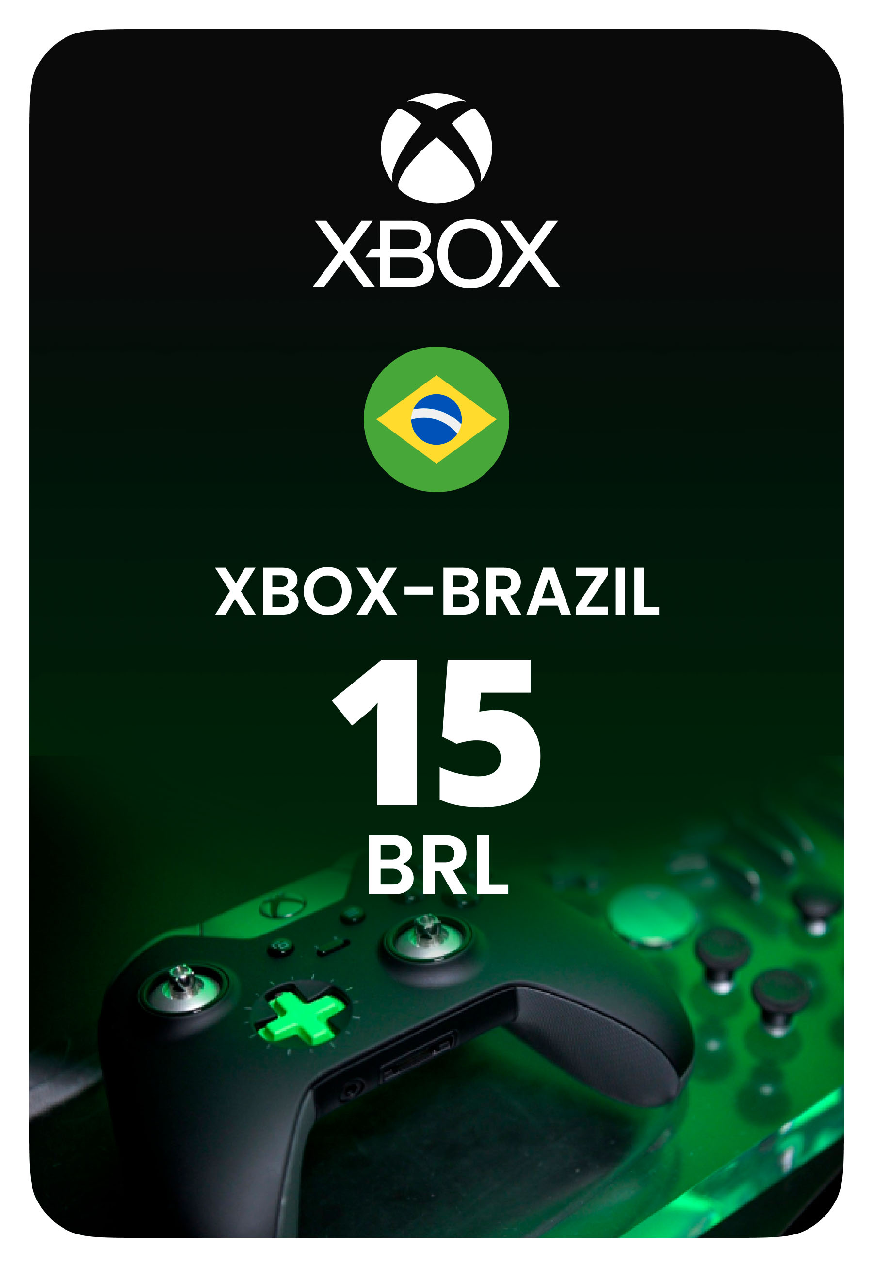 Карта пополнения Xbox - Бразилия 15 BRL