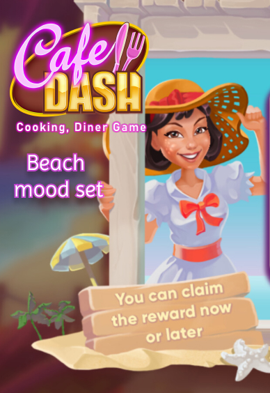 Cafe Dash: Cooking, Diner Game - Beach Mood Set DLC